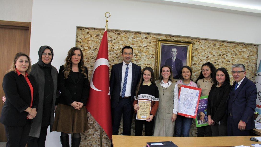 Mehmet Gedik Ortaokulu ''Mucit Ata, Kaşif Torun'' adlı e-Twinning Projesi Ekibi Ziyareti