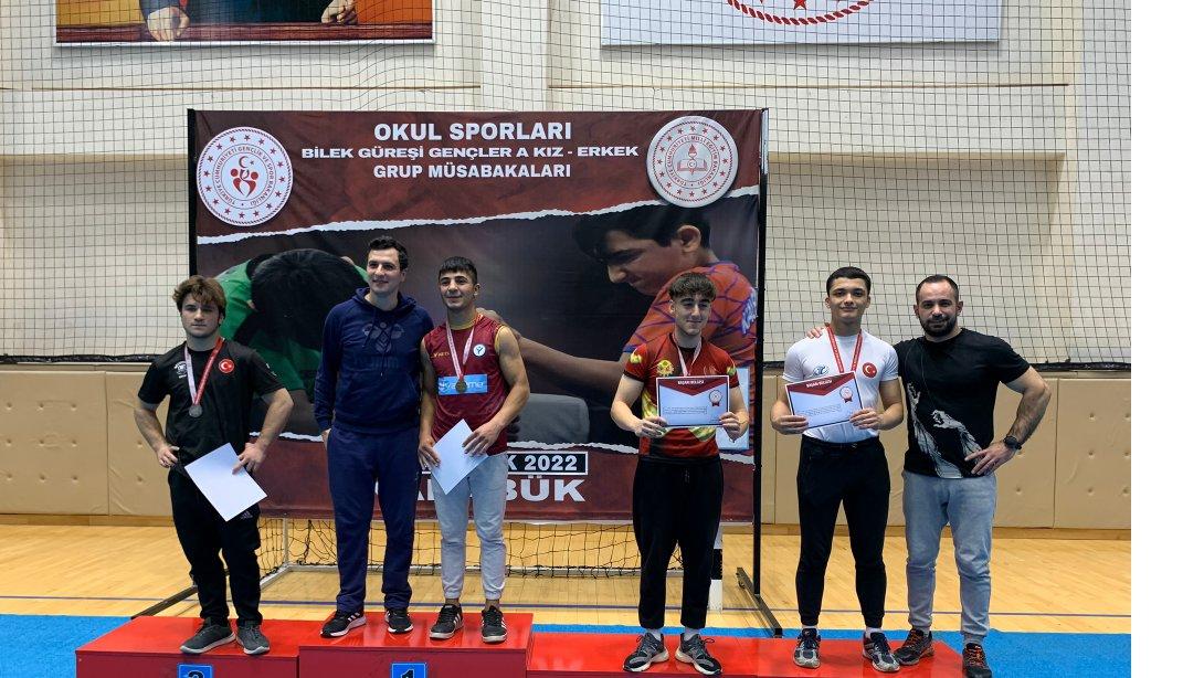 Türk Telekom MTAL Öğrencilerimiz A Bilek Güreşi Türkiye Şampiyonası Elemelerinde 3. Olmuştur